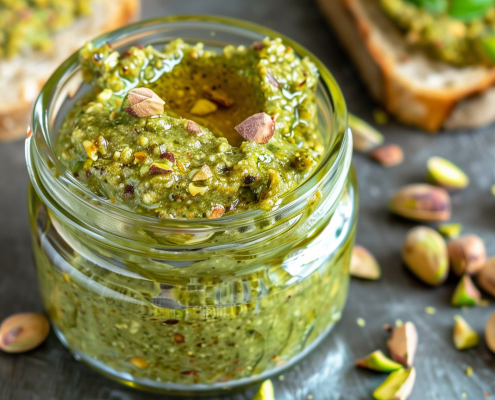 Vegane Küche mit Pistazien