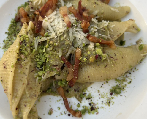 Pasta-Pistazien Pasta mit Pistazien